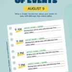 Free Editable Event Program Templates Inside Free Printable Event Program Template