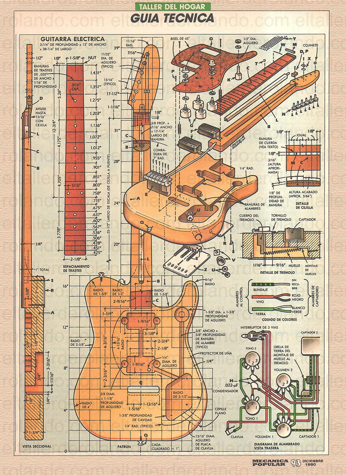 Free Electric Guitar Plan… | The Dutch Luthier within Free Printable Electric Guitar Template