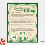 Free Elf On The Shelf Goodbye Letter Printable | Mrs. Merry In Free Printable Elf On The Shelf Goodbye Letter Template