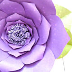 Free Flower Template: How To Make Large Paper Flowers Regarding Free Printable Giant Paper Flower Template