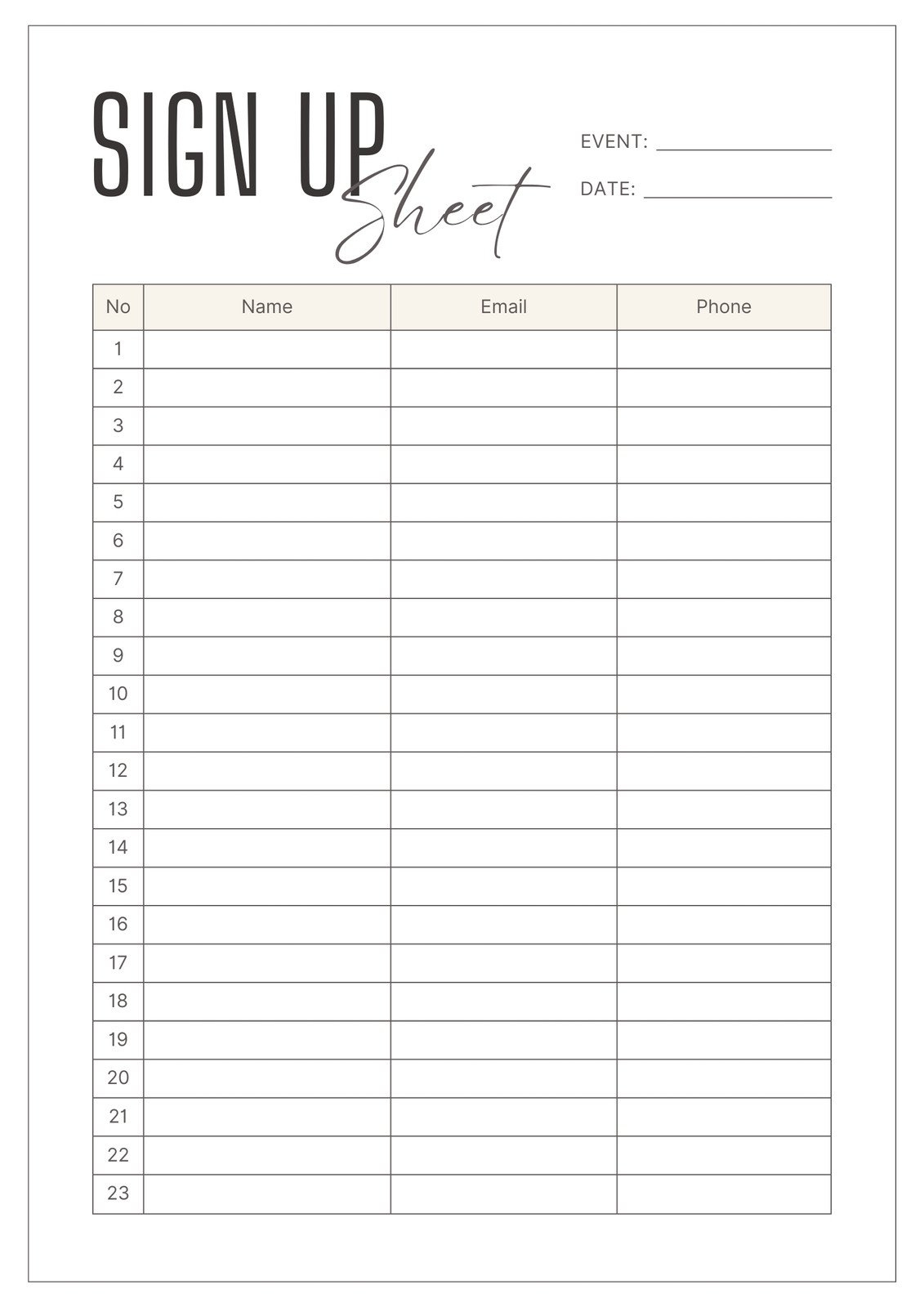 Free Form Document Templates To Customize And Print | Canva for Free Printable Entry Form Template