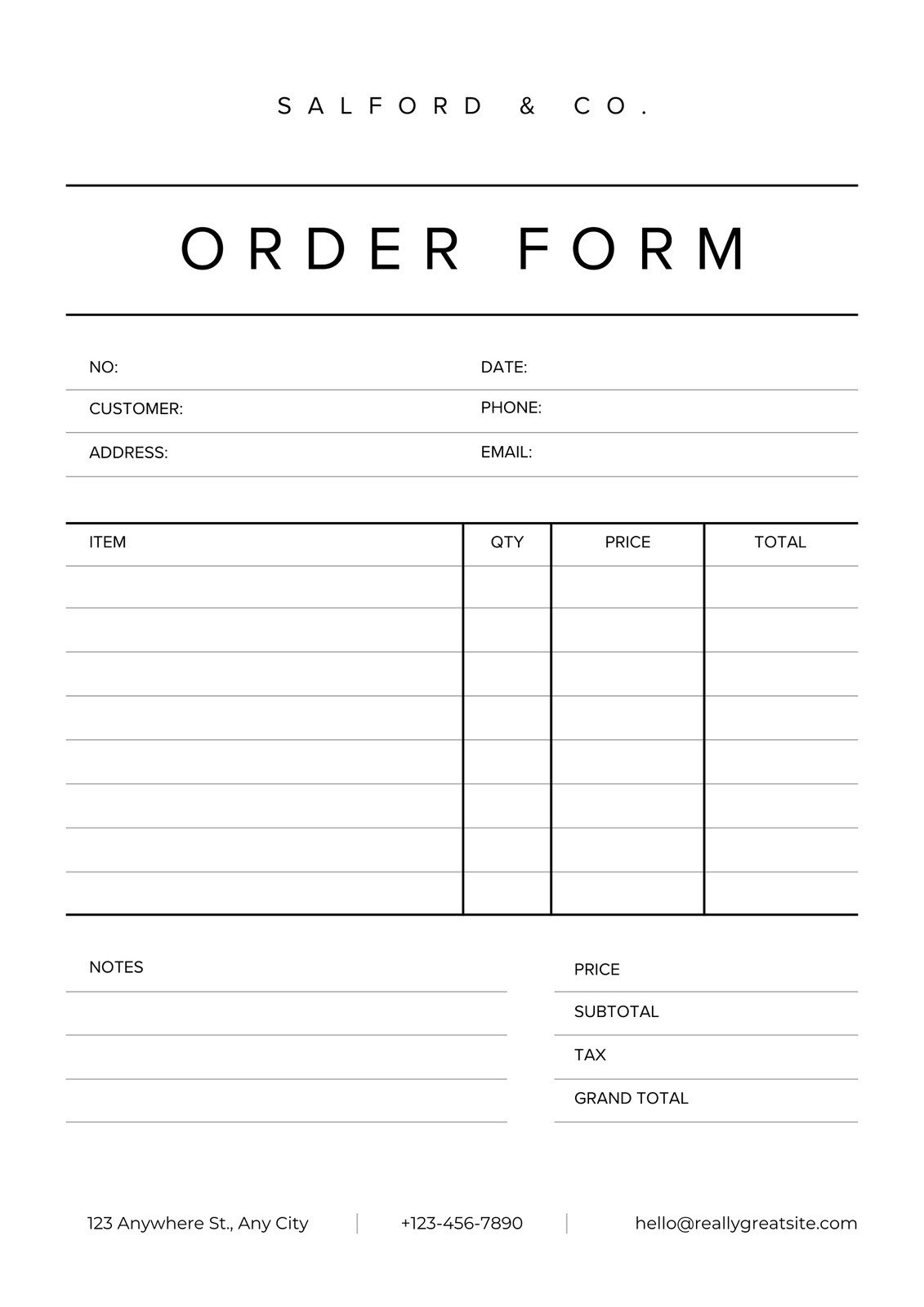 Free Form Document Templates To Customize And Print | Canva inside Free Printable Forms And Template