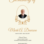 Free Funeral Templates, Editable And Printable Regarding Free Printable Funeral Order Of Service Template