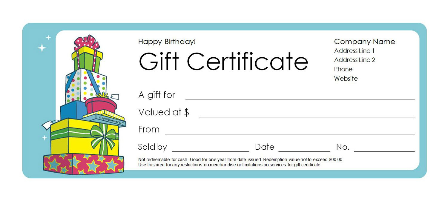 Free Gift Certificate Templates You Can Customize for Free Printable Gift Card Template