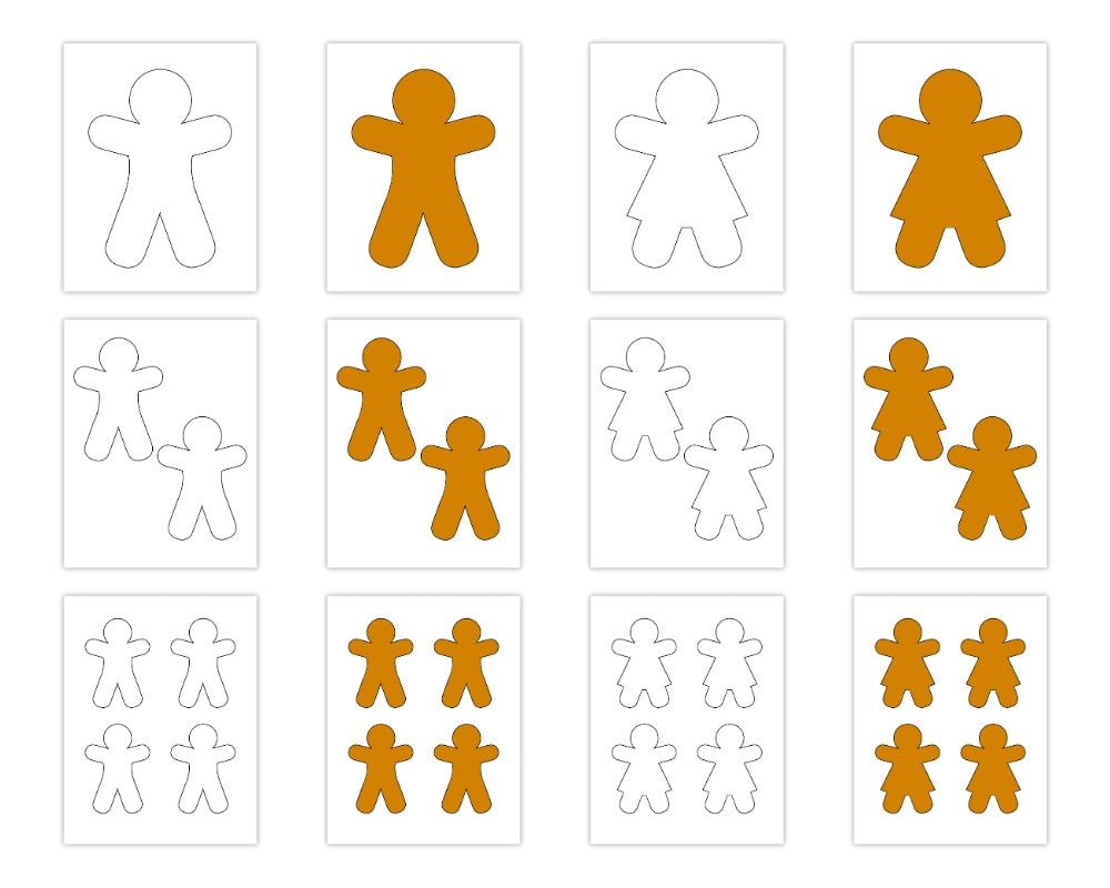 Free Gingerbread Man &amp;amp; Woman Templates (3 Sizes!) - The Craft-At with regard to Free Printable Brown Gingerbread Man Template