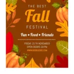 Free Illustrated Fall Festival Invitation Template | Thegoodocs For Free Printable Fall Invitation Template