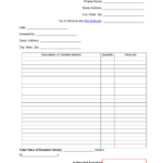 Free In Kind (Personal Property) Donation Receipt Template   Pdf Intended For Free Printable Donation Form Template