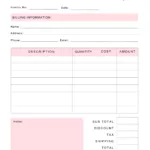 Free Invoice Template Blank Printable | Download For Free Printable Blank Receipt Template