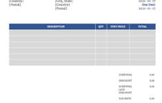 Free Invoice Templates Download – All Formats And Industries for Free Printable Editable Invoice Template