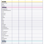 Free Monthly Budget Template   Instant Download In Free Printable Blank Monthly Budget Template