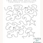 Free Motion Quilting: Swirly Stars – Faith And Fabric With Regard To Free Printable Free Motion Quilting Template