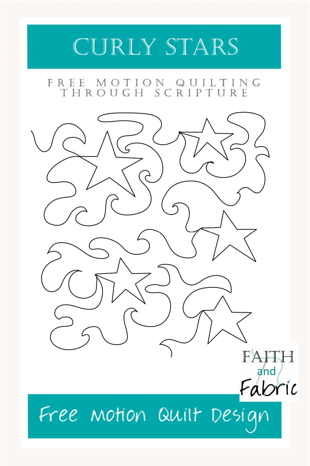 Free Motion Quilting: Swirly Stars – Faith And Fabric with regard to Free Printable Free Motion Quilting Template