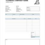Free Office Cleaning Invoice Template | Pdf | Word | Excel With Free Printable Cleaning Invoice Template