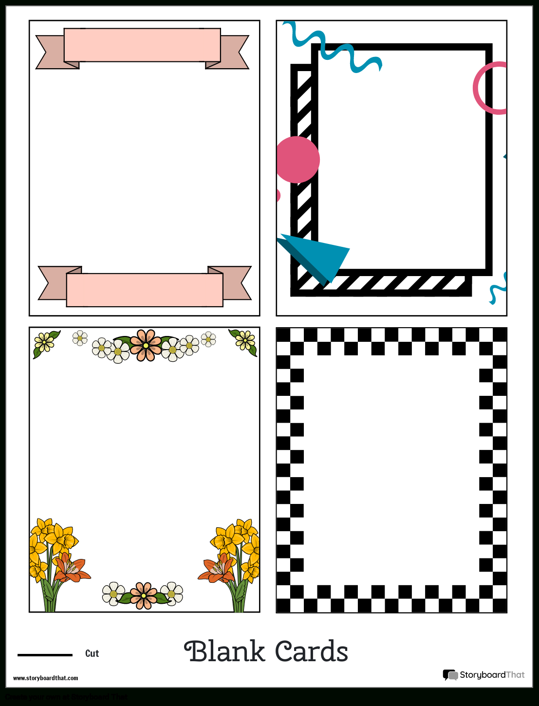 Free Online Card Maker: Customize Card Templates regarding Free Printable Blank Card Template