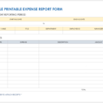 Free Pdf Expense Report Templates And Forms | Smartsheet Regarding Free Printable Expense Sheet Template