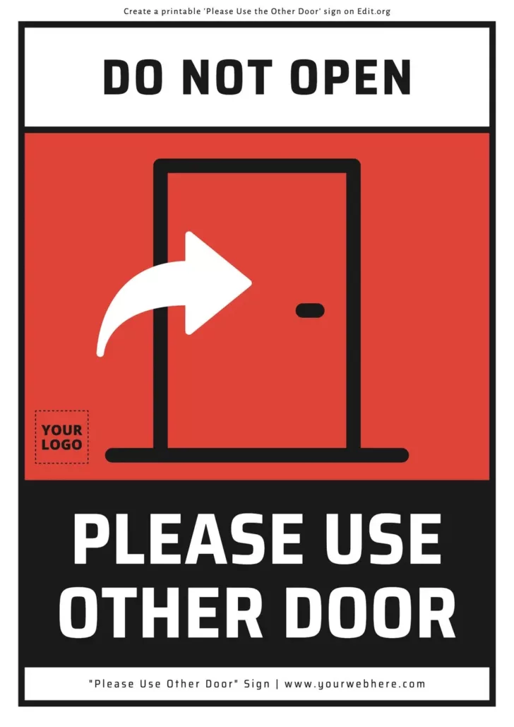 Free Printable Door Sign Template