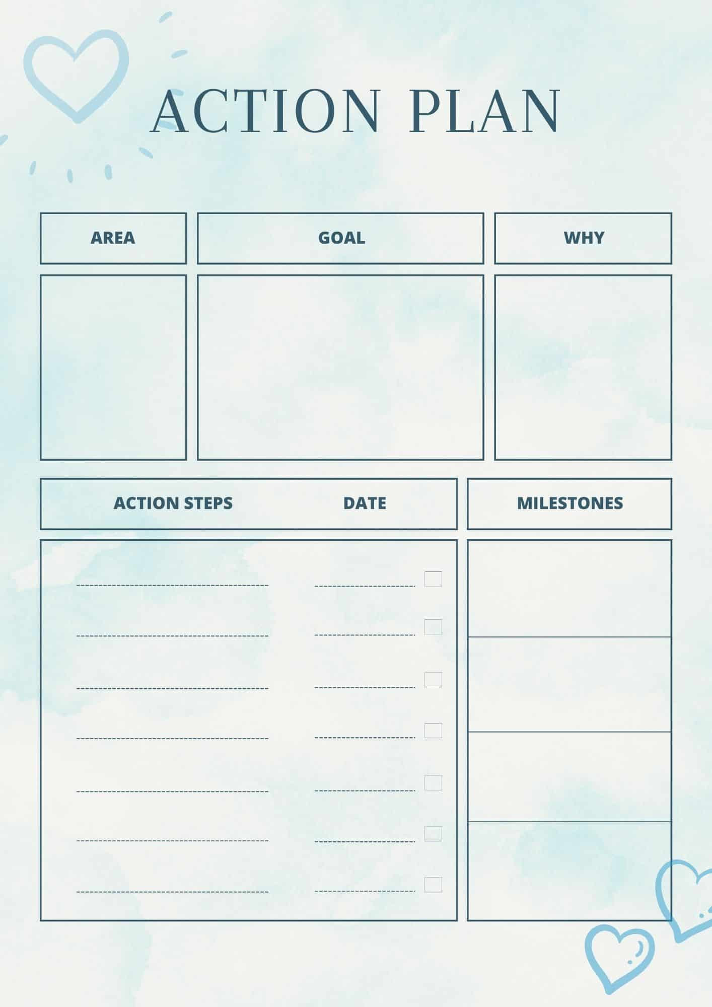 Free Printable Action Plan Templates [Pdf, Word] inside Free Printable Action Plan Template
