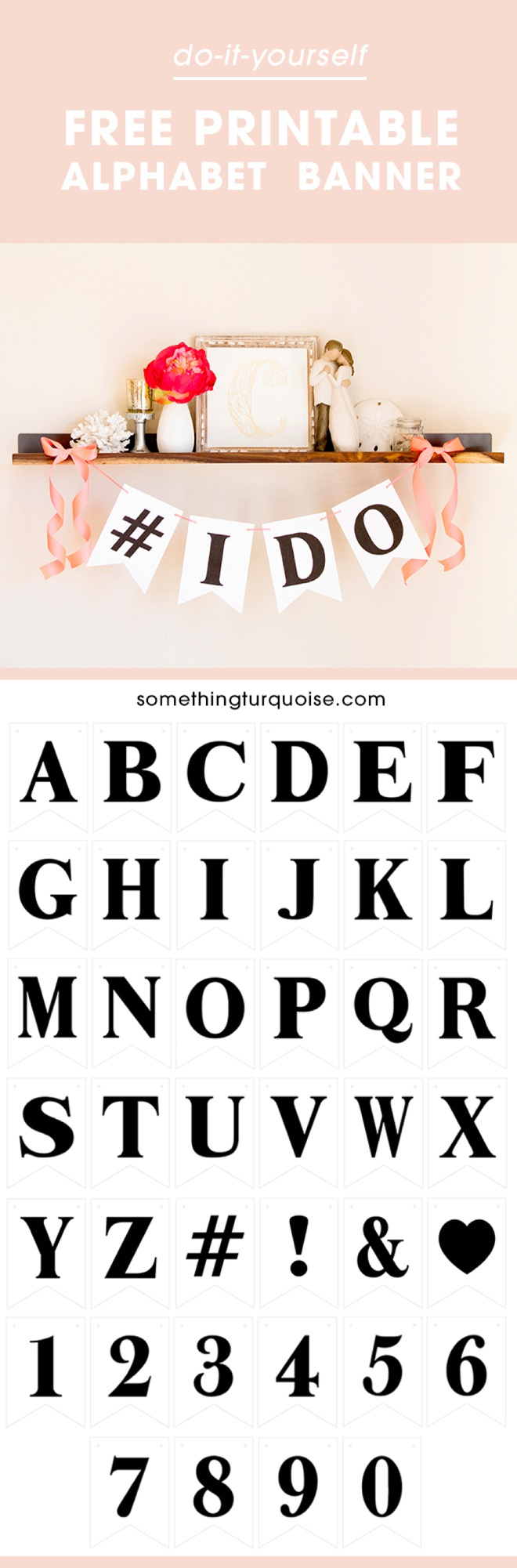 Free Printable Alphabet And Number Banner! Adorable! within Free Printable Alphabet Banner Template