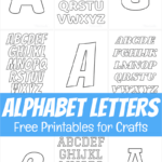Free Printable Alphabet Letters For Crafts With Regard To Free Printable Alphabet Template For Crafts