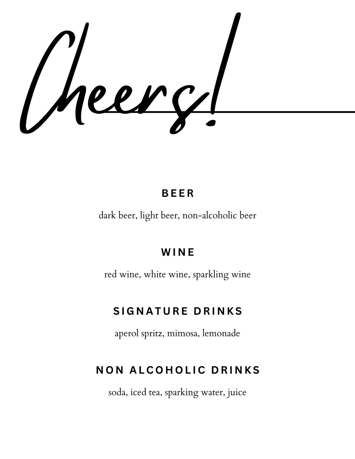 Free Printable And Customizable Bar Menu Templates | Canva with regard to Free Printable Bar Menu Template