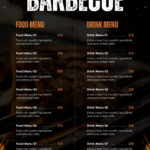 Free Printable And Customizable Bbq Menu Templates | Canva Inside Free Printable Bbq Menu Template