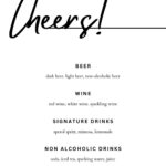 Free Printable And Customizable Cocktail Menu Templates | Canva With Free Printable Cocktail Menu Template