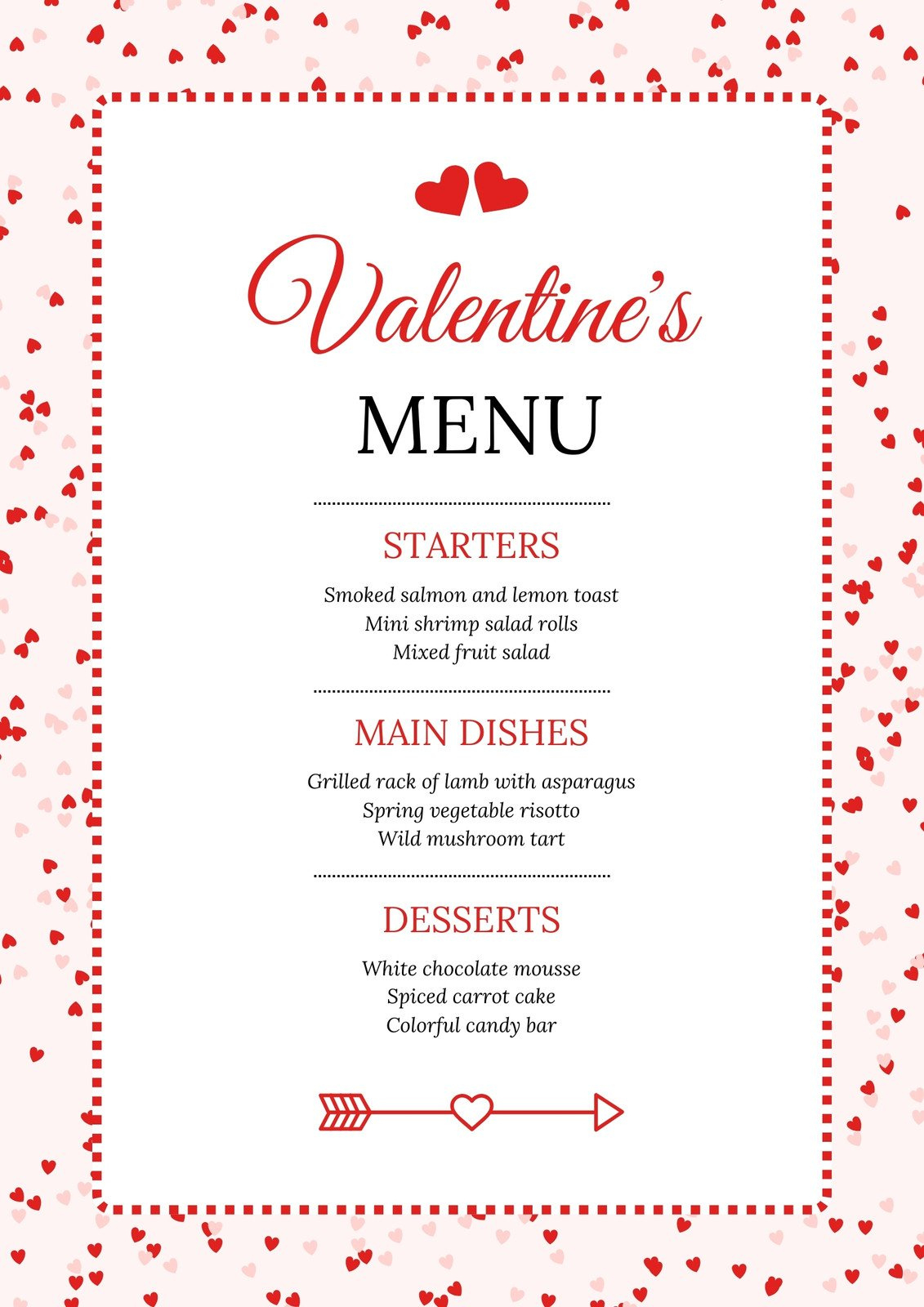 Free Printable And Customizable Dinner Party Menu Templates | Canva with Free Printable Dinner Menu Template