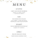 Free Printable And Customizable Dinner Party Menu Templates | Canva Within Free Printable Dinner Party Menu Template