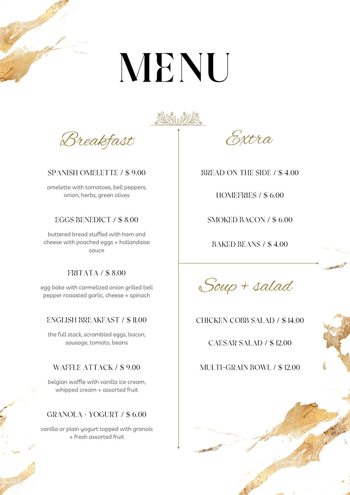 Free Printable And Customizable Fancy Menu Templates | Canva with regard to Free Printable Dinner Menu Template