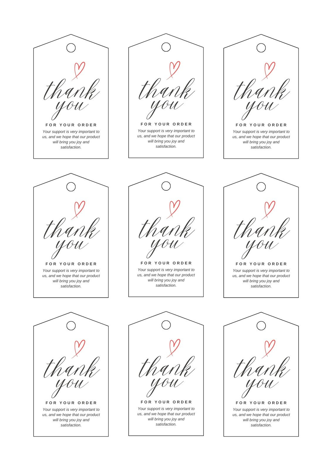 Free, Printable And Customizable Gift Tag Templates | Canva in Free Printable Blank Gift Tag Template