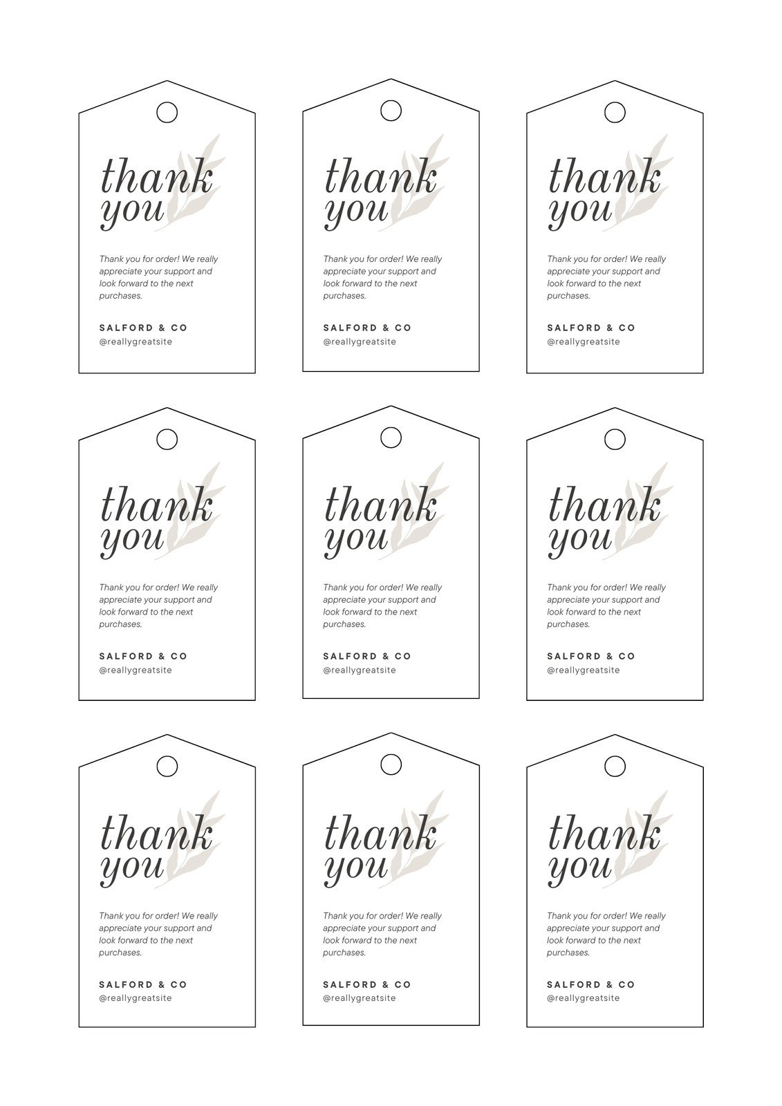 Free, Printable And Customizable Gift Tag Templates | Canva within Free Printable Favor Tags Template