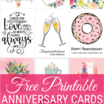 Free Printable Anniversary Cards Throughout Free Printable Anniversary Card Template