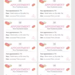 Free Printable Appointment Card Templates For Free Printable Appointment Card Template
