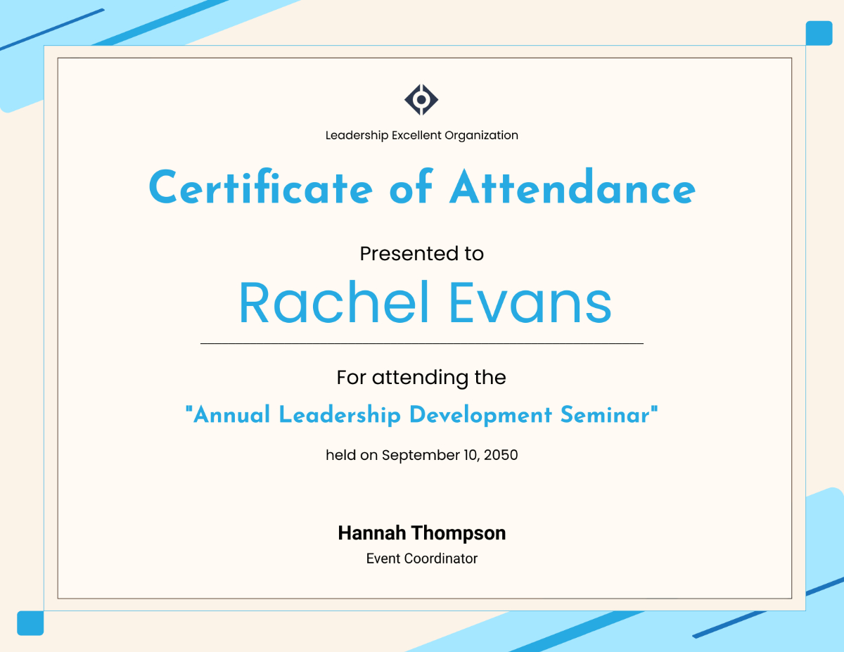 Free Printable Attendance Certificate Templates To Customize Online intended for Free Printable Certificate of Attendance Template