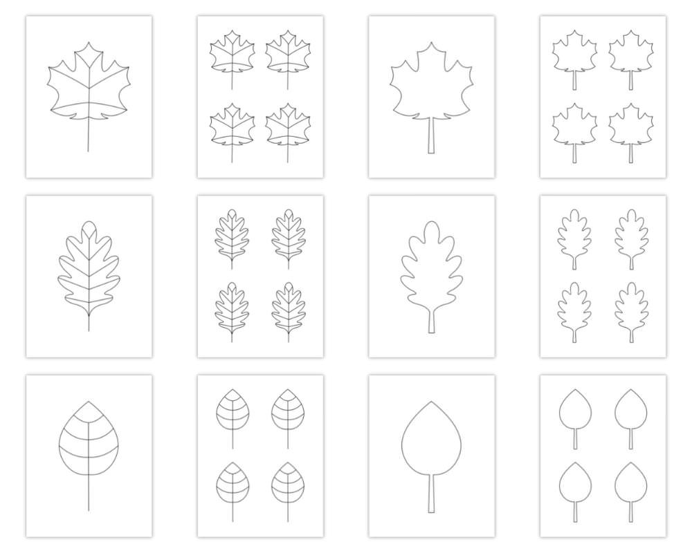 Free Printable Autumn Leaf Templates (Small + Large) - The Craft inside Free Printable Autumn Leaves Template