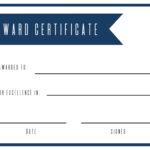 Free Printable Award Certificate Template   Paper Trail Design Regarding Free Printable Blank Award Certificate Template