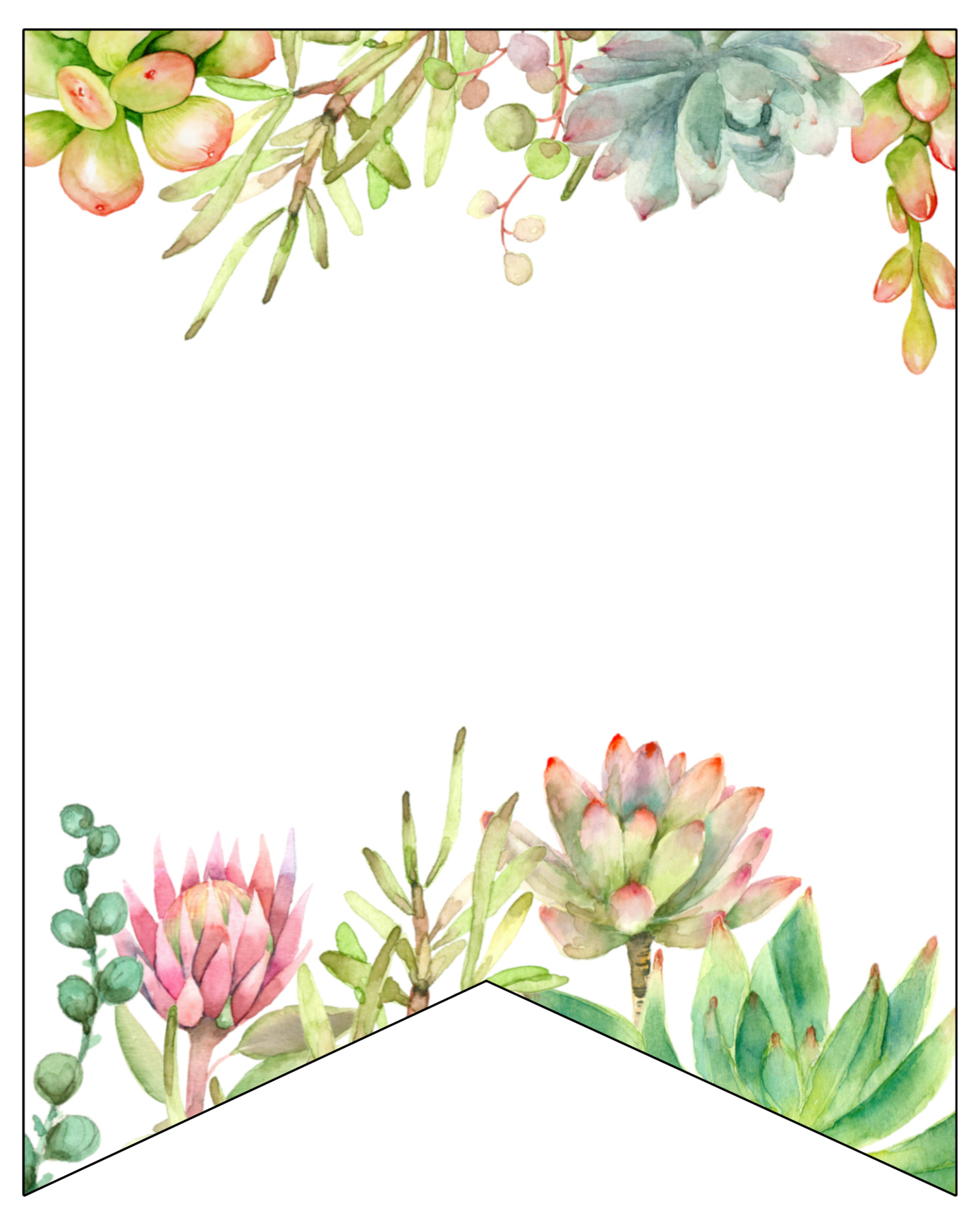 Free Printable Banner Templates {Blank Banners} - Paper Trail Design for Free Printable Blank Banner Template