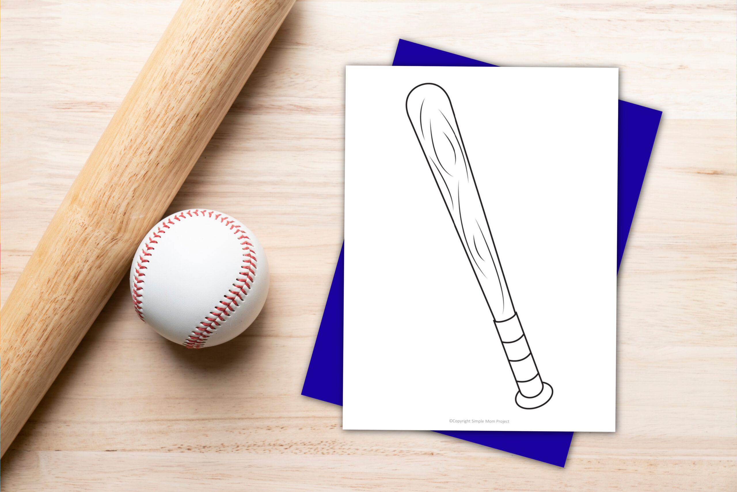 Free Printable Baseball Bat Template – Simple Mom Project inside Free Printable Baseball Bat Template