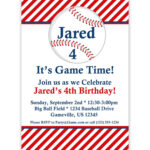 Free Printable Baseball Birthday Invitations Inside Free Printable Baseball Invitation Template