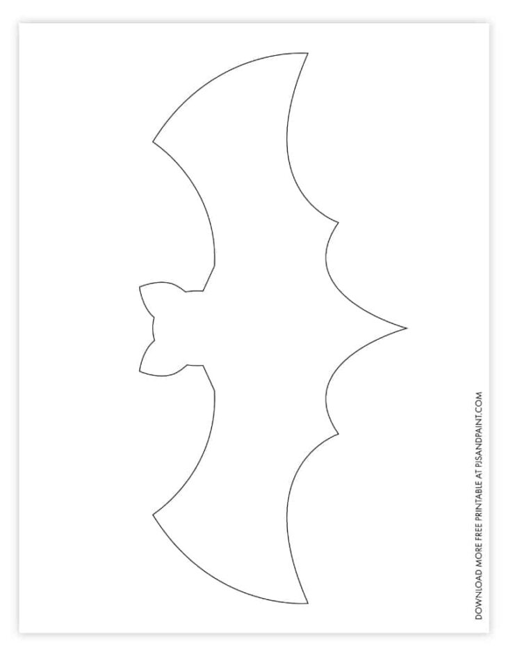 Free Printable Bat Template For Halloween