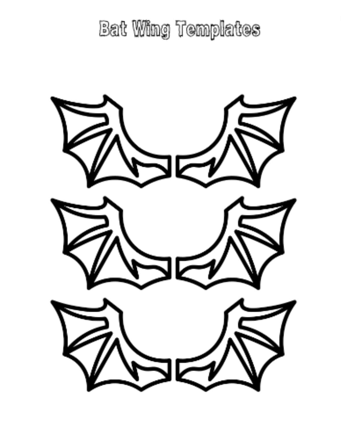 Free Printable Bat Template Stencil For Halloween Crafts ⋆ Love inside Free Printable Bat Wing Template