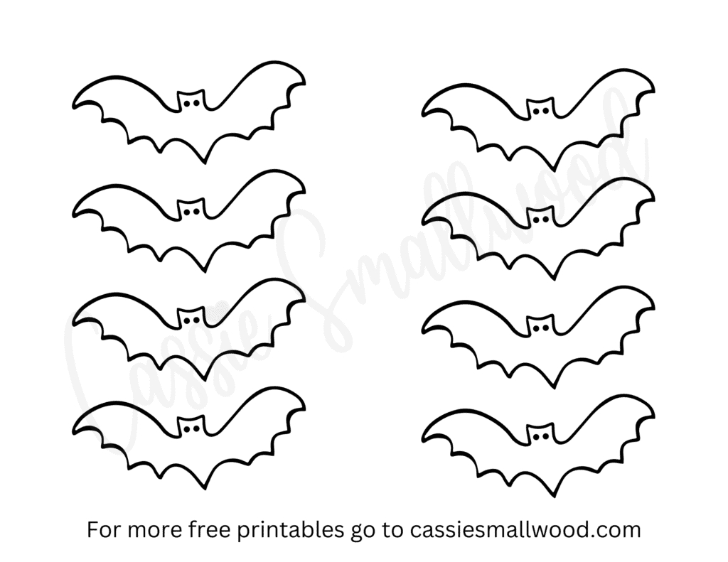 Free Printable Bat Templates (Small, Medium, And Large) - Cassie throughout Free Printable Bat Wing Template