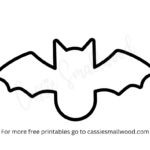 Free Printable Bat Templates (Small, Medium, And Large)   Cassie With Free Printable Bat Template For Halloween