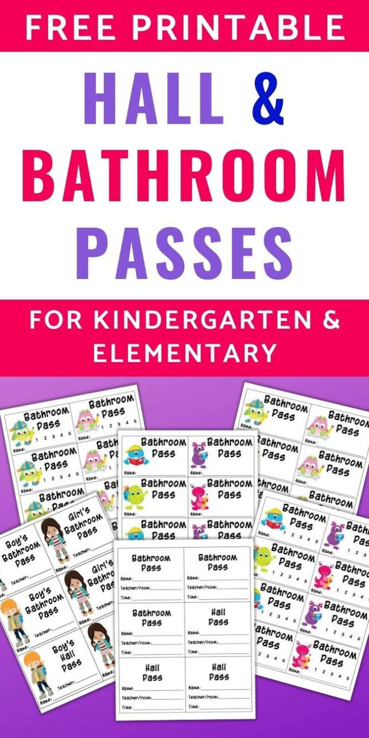 Free Printable Bathroom Pass Template