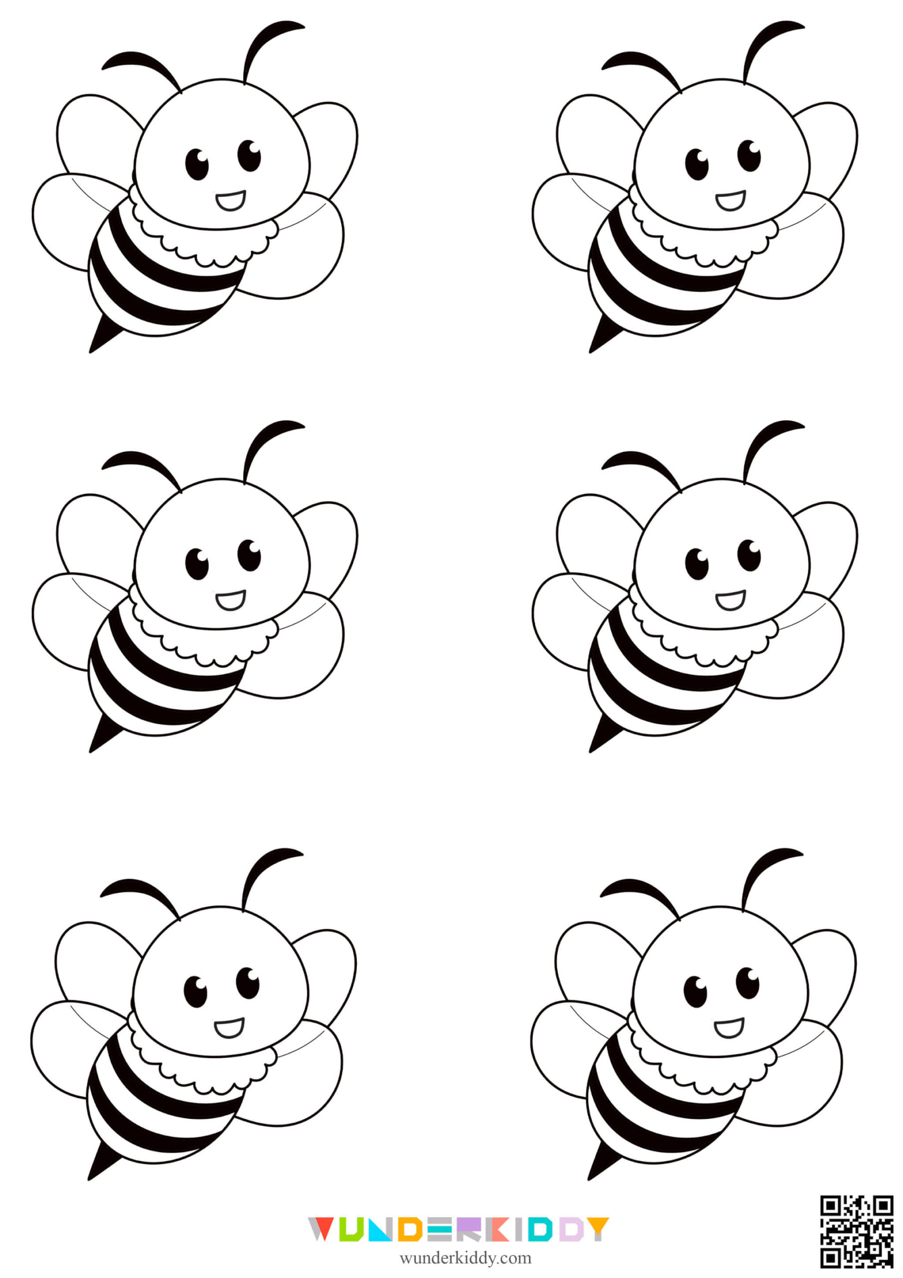 Free Printable Bee Template For Kindergarten Craft for Free Printable Bumble Bee Template