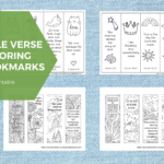 Free Printable Bible Verse Bookmarks To Color   Out Upon The Waters For Free Printable Bible Bookmarks Template