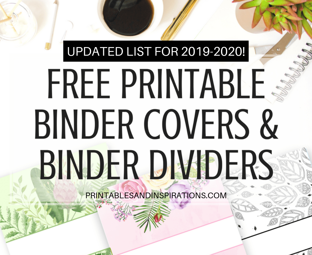 Free Printable Binder Dividers And Binder Covers – Floral with regard to Free Printable Binder Divider Template