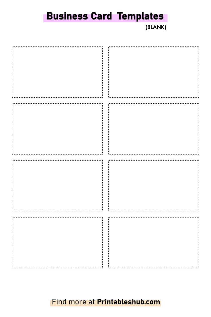 Free Printable Blank Business Card Template [Pdf Included] with regard to Free Printable Business Cards Template