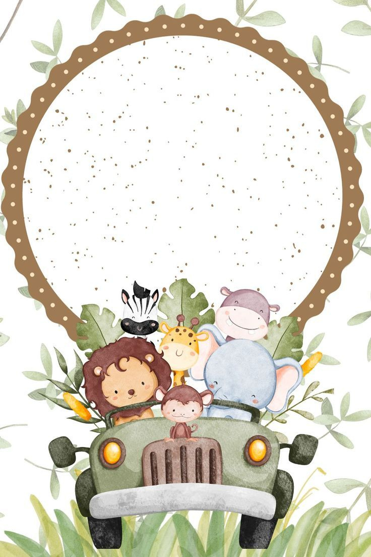 Free Printable Blank Safari Invitation Template [Pdf Included] in Free Printable Blank Safari Invitation Template