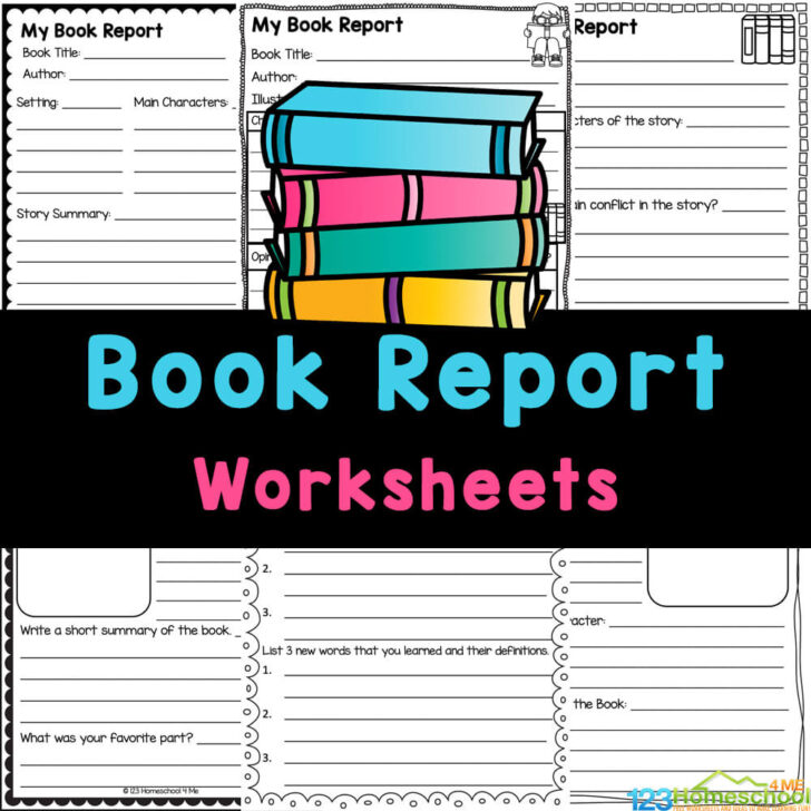 Free Printable Book Report Template 1st Grade